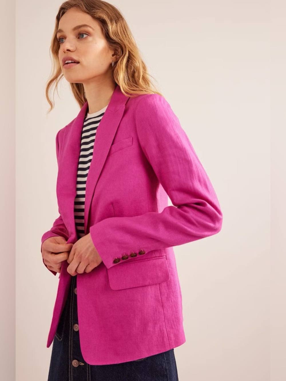 Boden The Cambridge Linen Blazer
